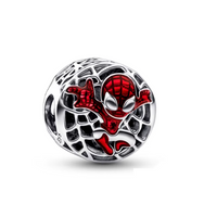 Spider Hero Spacer Charm Red