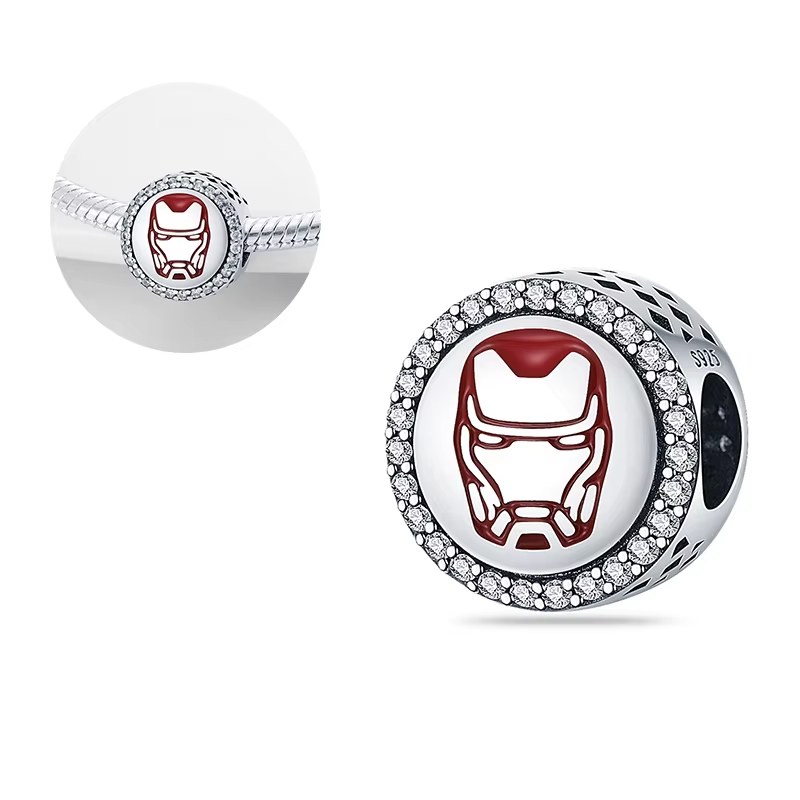 Disney  Series Hanging Spiderman Charms Beads Fit 3Mm Original Bracelet Women 925 Silver Pendant Bead DIY Jewelry Gift Hot