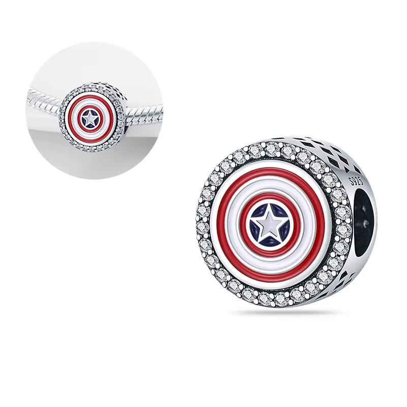 Disney  Series Hanging Spiderman Charms Beads Fit 3Mm Original Bracelet Women 925 Silver Pendant Bead DIY Jewelry Gift Hot