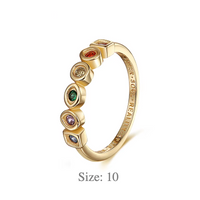 Infinity Gemstone Ring 10