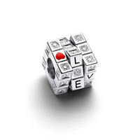 LOVE Letter Cube Charm