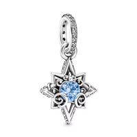 Blue Gem Star Charm