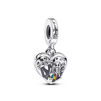 Striped Heart Night Charm