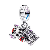 Blue Tower Alien Charm