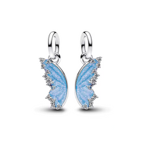 Two-Piece Blue Butterfly Charm