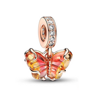 Flame Butterfly Charm