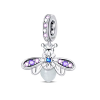 Purple & Blue Gem Firefly Charm