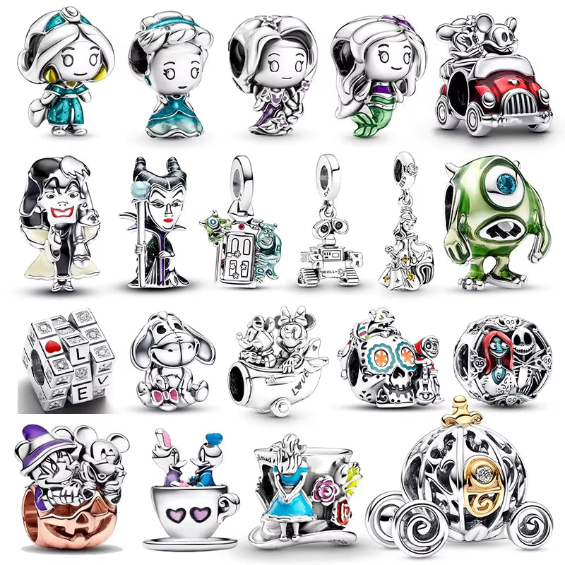 Hot Sale Charms 925 Silver Pumpkin Carriage Charms Beads Fits 3Mm Original Bracelet Necklace Womens DIY Fine Jewelry Gift