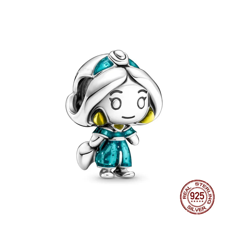 Hot Sale Charms 925 Silver  Princess Series Charms Beads Fit 3Mm Original Bracelet Necklace Women DIY Fine Jewelry Gifts