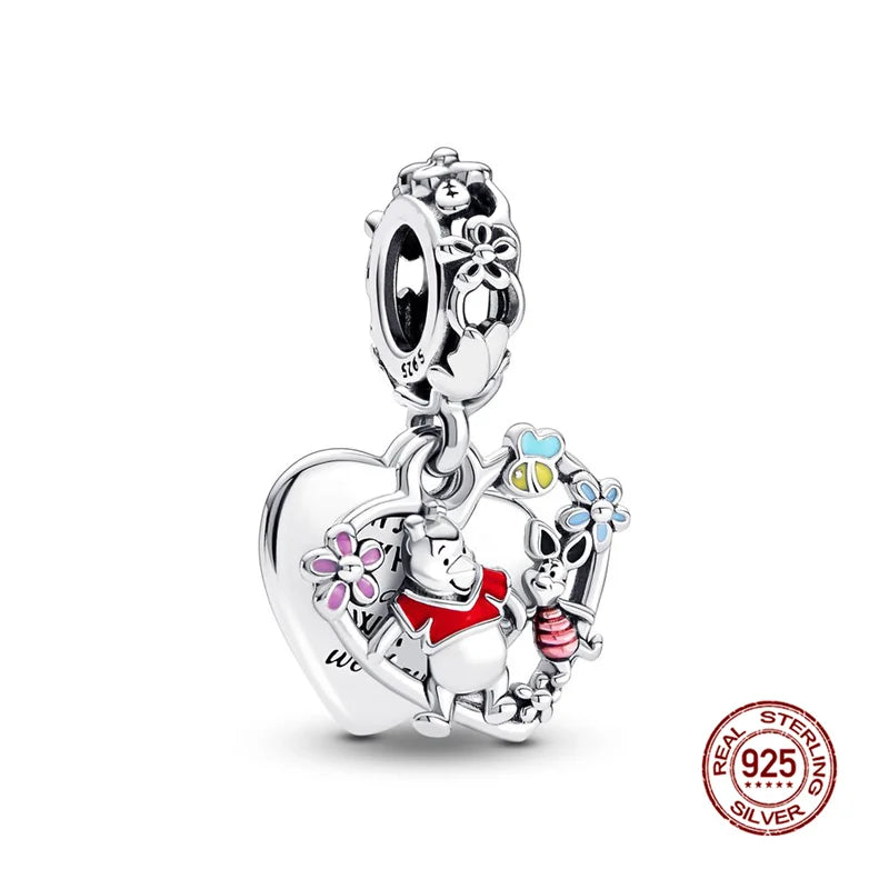 Hot Sale Charms 925 Silver  Princess Series Charms Beads Fit 3Mm Original Bracelet Necklace Women DIY Fine Jewelry Gifts