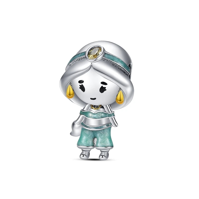 Hot Sale Charms 925 Silver  Princess Series Charms Beads Fit 3Mm Original Bracelet Necklace Women DIY Fine Jewelry Gifts