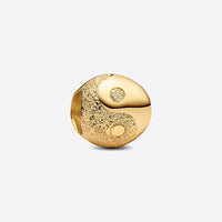 Golden Yin Yang Charm