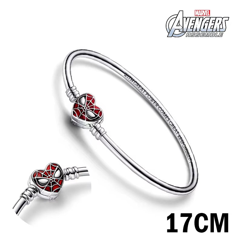 Disney  Series Hanging Spiderman Charms Beads Fit 3Mm Original Bracelet Women 925 Silver Pendant Bead DIY Jewelry Gift Hot
