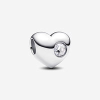 Natural Stone Heart Charm